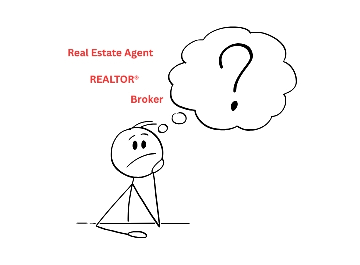 real estate agent. realtor, broker difference